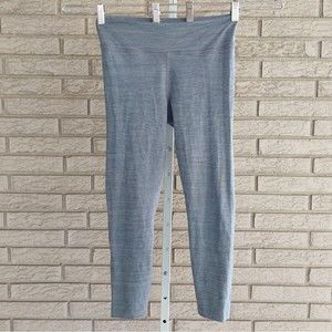 Outdoor Voices Heathered Gray Cropped Yoga Leggings Medium EUC